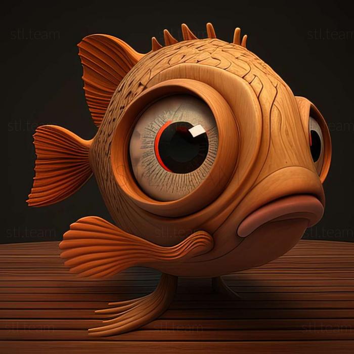 3D model Bubble eye fish (STL)